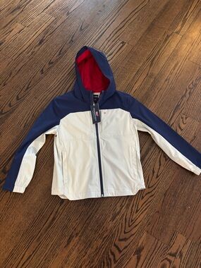 Vineyard Vines Navy, White & Red Kids Hooded Jacket